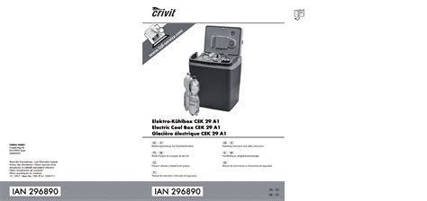 User manual Crivit CEK 29 A1 (English 